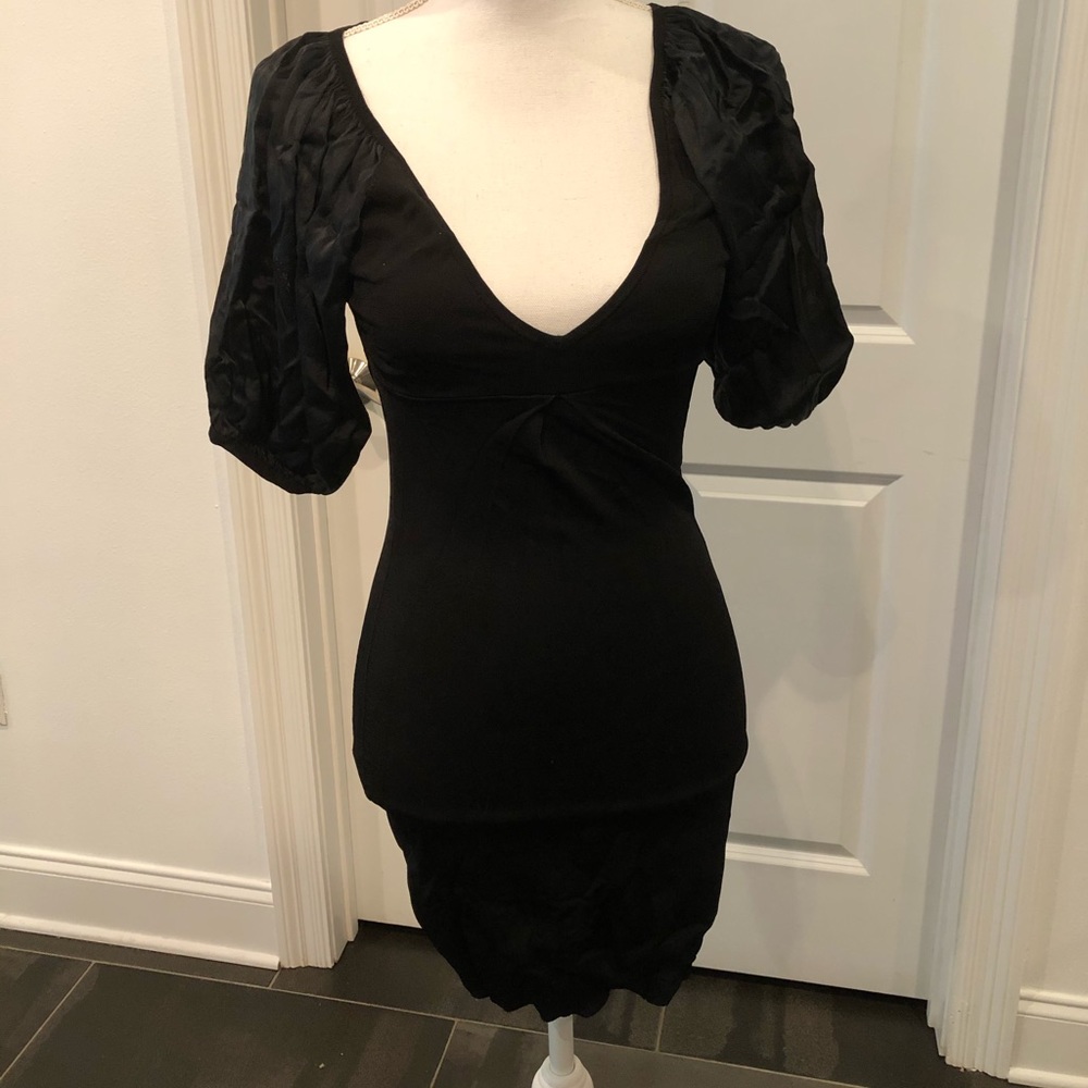 Bebe Black fitted dress